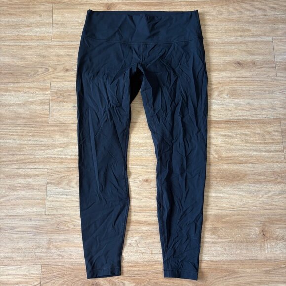 Lululemon Athletic Wunder Under HR Tight Yoga Pants 28” Black Women’s Sz 14 - Picture 1 of 9